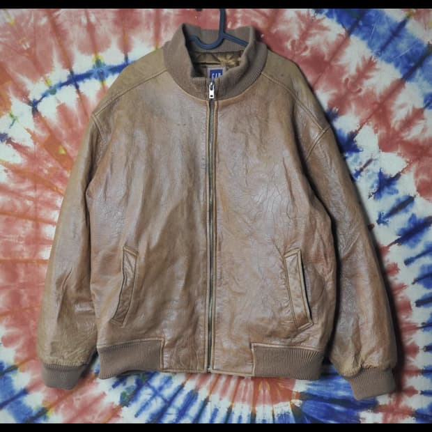 OLD GAP 빈티지 소가죽 워크 자켓