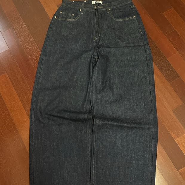 Lofi 와이드 데님 팬츠(인디고 블루)