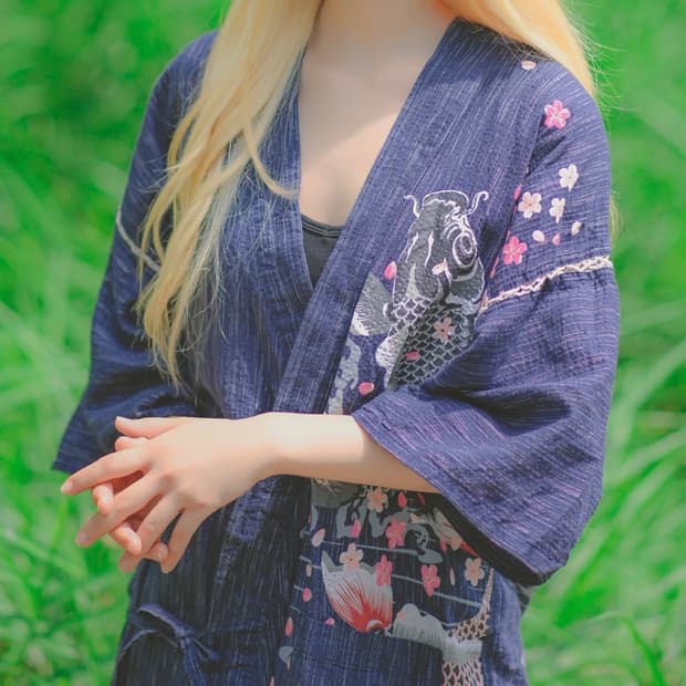 빈티지 유카타 가디건