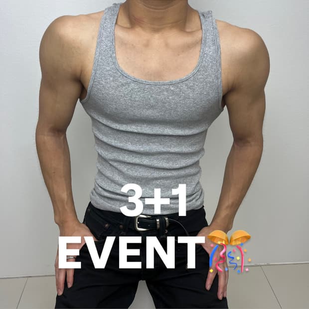 Hanes 헤인즈 민소매 빈티지 머슬핏 나시