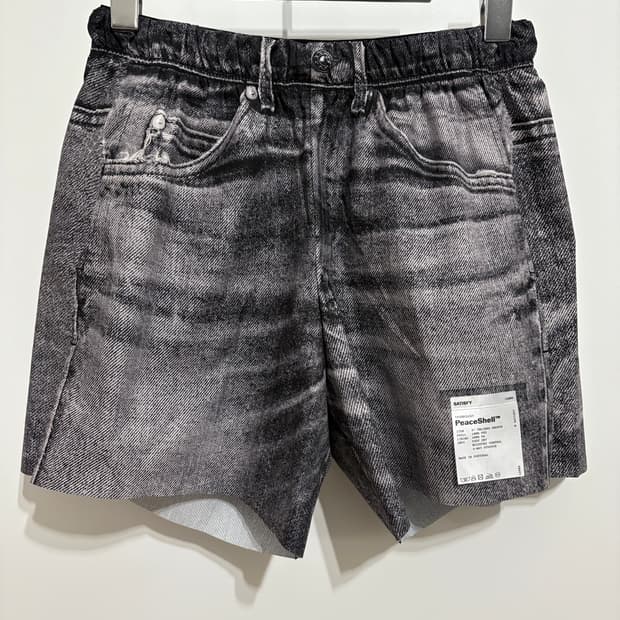 세티스파이 / 피스쉘 5인치 언라인드 쇼츠 디지털 데님 블랙 / S