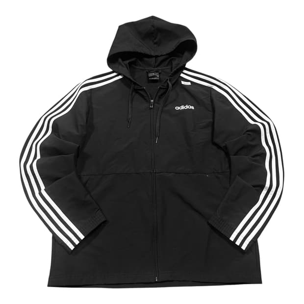 ✨ (바배) 아디다스 우븐 블랙 트랙탑 후드 바람막이 