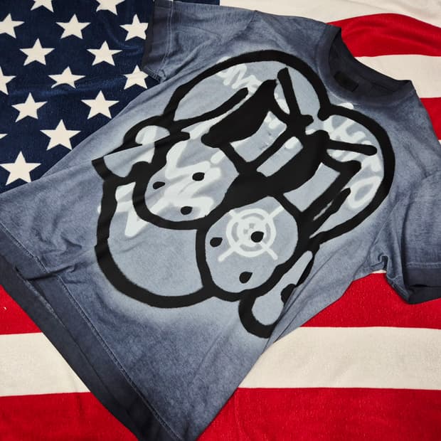 Givenchy 지방시 치토 스프레이 반팔 티셔츠 챠콜