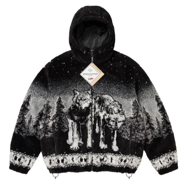 슈프림 x B.B. 사이먼 리버시블 후드 플리스 자켓 블랙 - 25FW