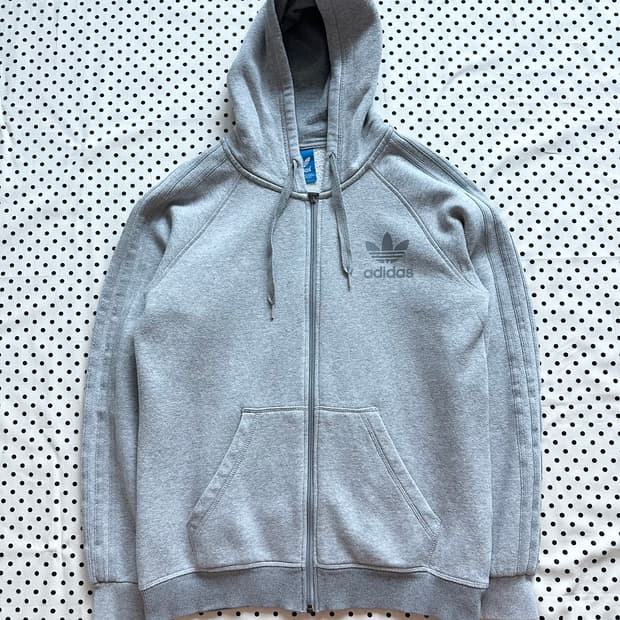 아디다스 오리지널스 파이어버드 후드집업 그레이