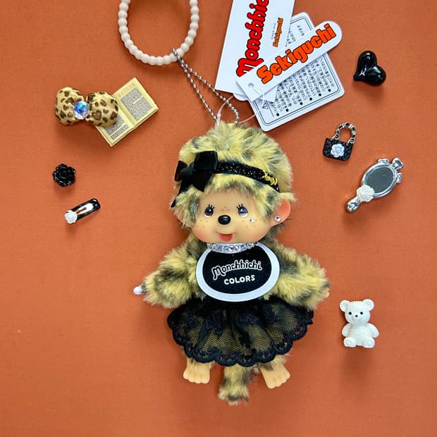 🖤 레오파드 블랙레이스 정품몬치치 커스텀키링