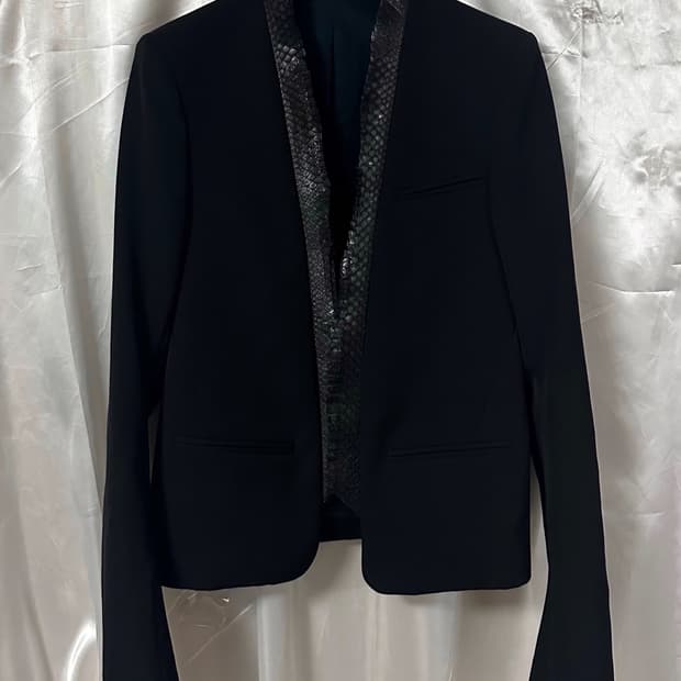 발망 SS12 파이톤 레더 블레이저 자켓