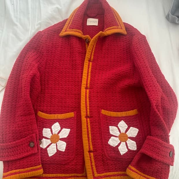 [L]harago 하라고 오가닉 자수 셔츠자켓