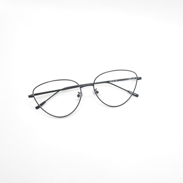 레트로 안구 블랙 메탈 안경테  346