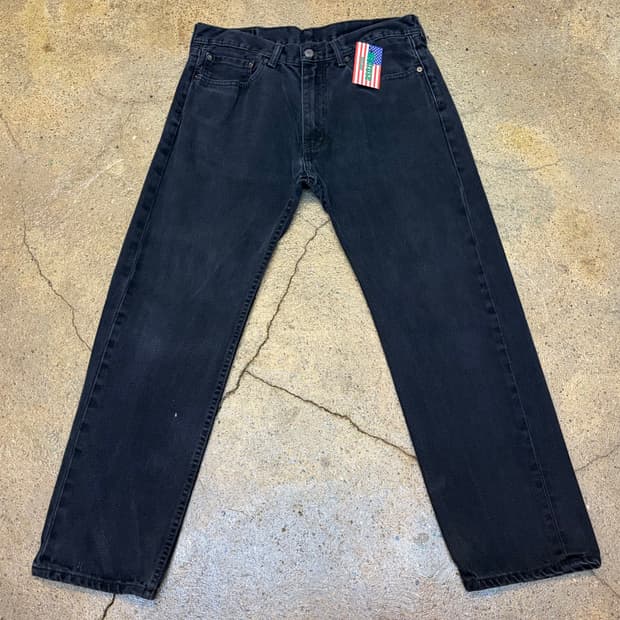 미국 빈티지 리바이스 505 블랙진 청바지