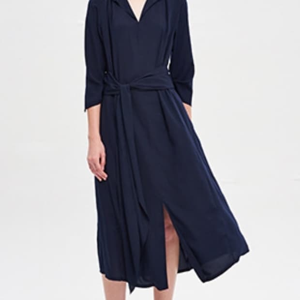 한섬 타임TIME 벨티드 롱 원피스 82-94-160사이즈