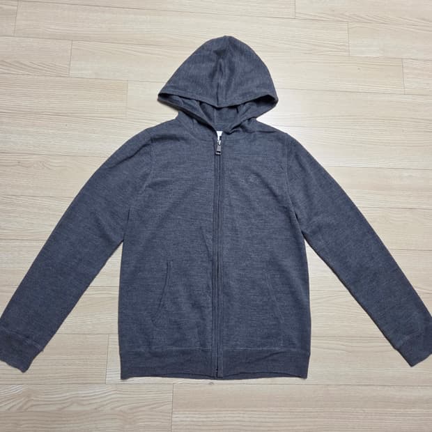 버버리 울 후드집업