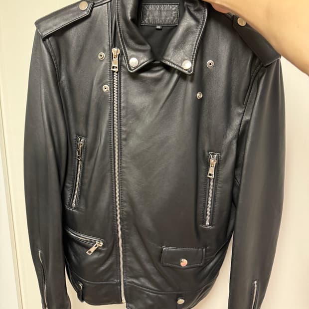 [세탁O] 레더파크 라이더 가죽자켓