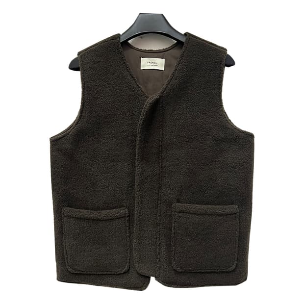 프렌시 뽀글이 양털 조끼 FREE