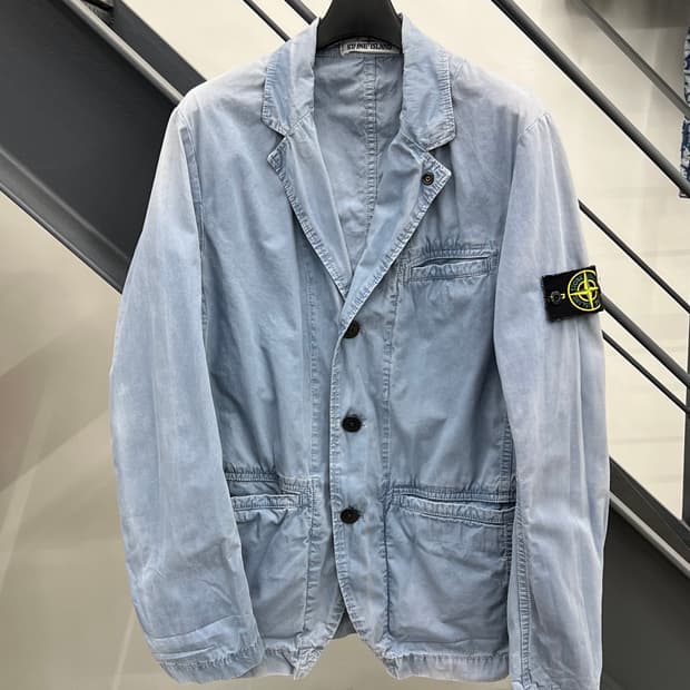 스톤아일랜드 와펜 텔라 블레이저 자켓