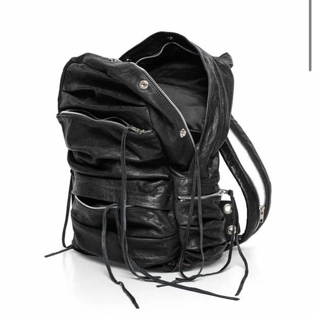 racer SPLIT STRAP LEATHER BACKPACK