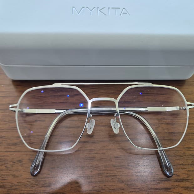 마이키타 알로 안경테 실버 메탈