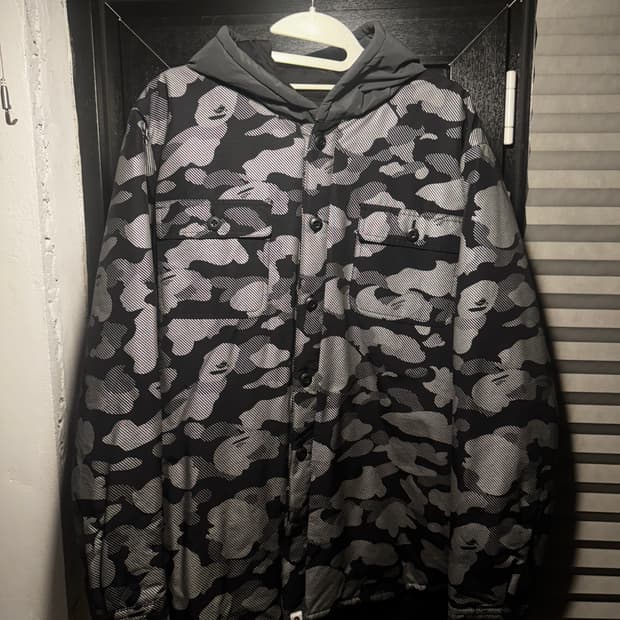 베이프 카모 후드 자켓