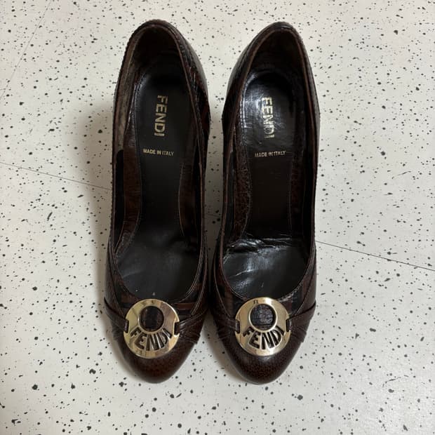 펜디 웨지힐 펌프스 구두 36.5