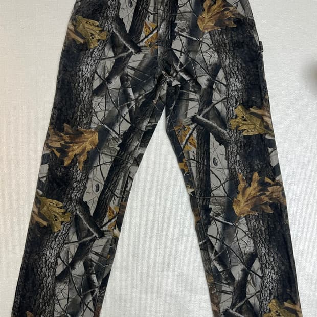 90s 칼하트 리얼트리 싱글니 워크팬츠 34x32