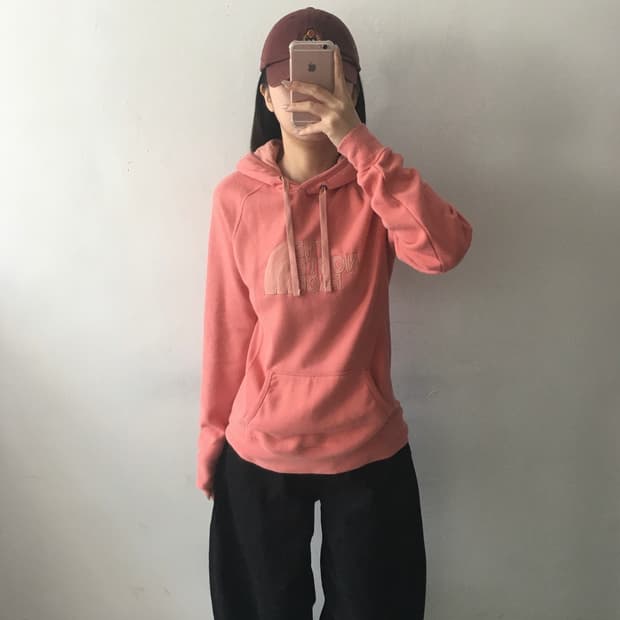 노스페이스 빅로고 후드티
