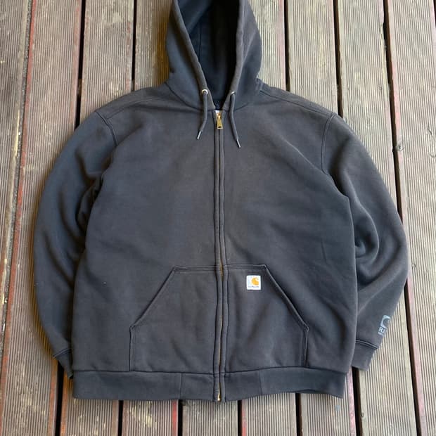 실측 2XL) 칼하트 레인디펜더 선페이드 후드집업