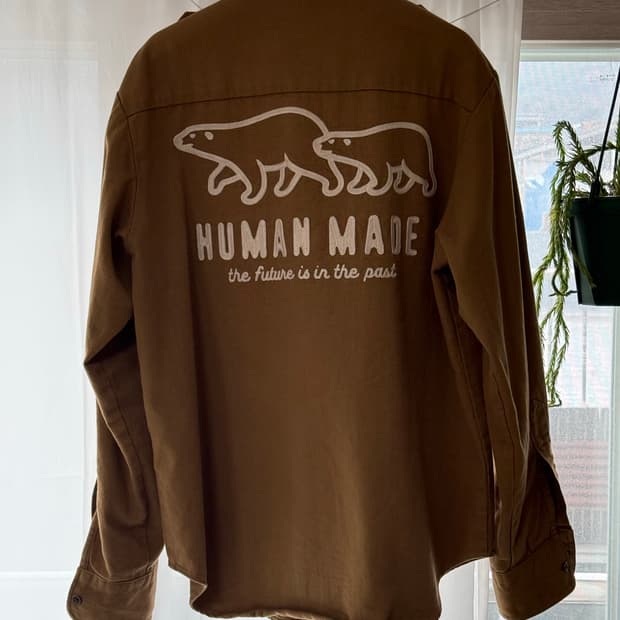 휴먼메이드 헌팅셔츠 브라운