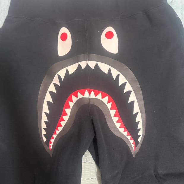 베이프 블랙 스웻팬츠 L