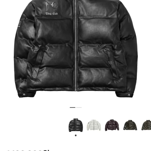 떠그 클럽 레더 퍼퍼자켓(블랙 3)