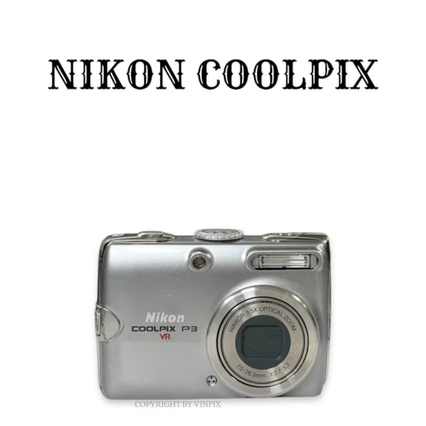 니콘 쿨픽스 P3 (coolpix p3) 빈티지 디지털 카메라 디카