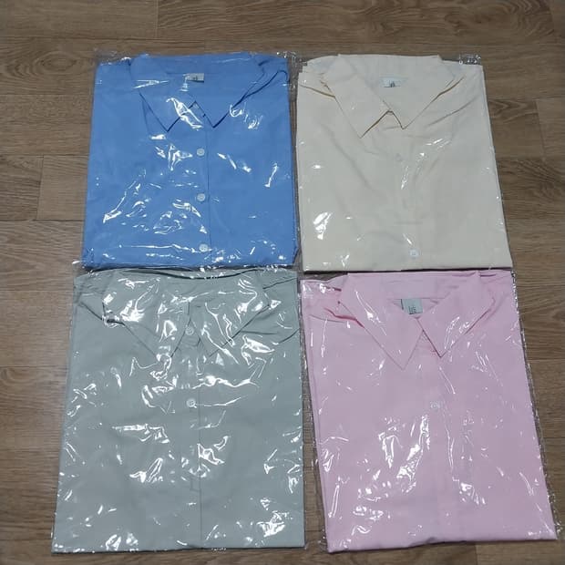미사용 여성 오버핏 4벌가격 반팔 셔츠