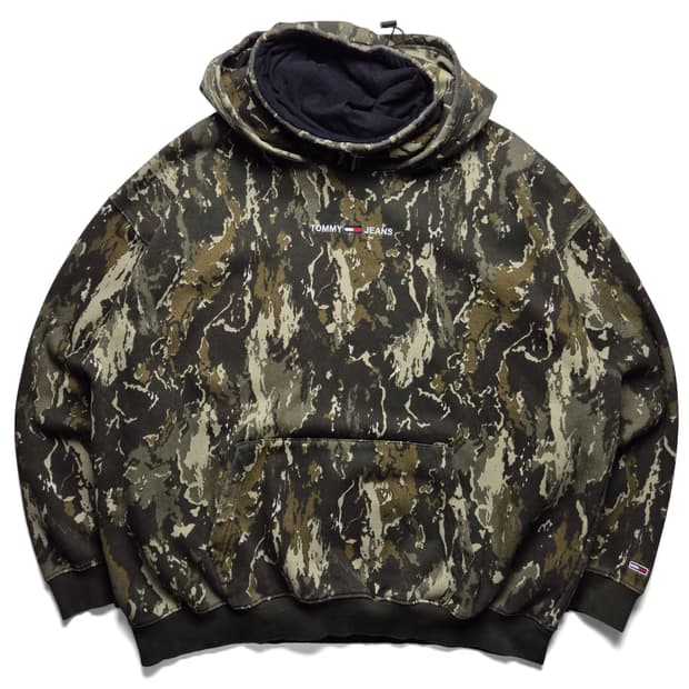 [XXL] 타미힐피거 타미진스 카모플라쥬 하이넥 후드티