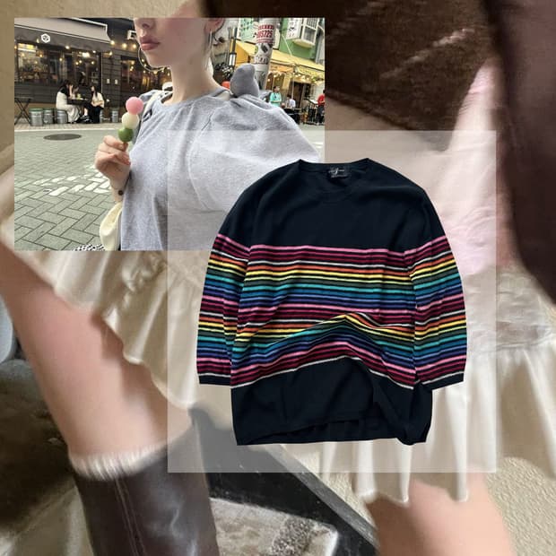 ⋆ Mujigaetteok Half Sleeve ⊹