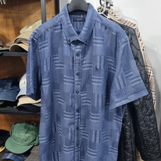 헤지스 패치워크 스타일 여름셔츠 110 상태최상