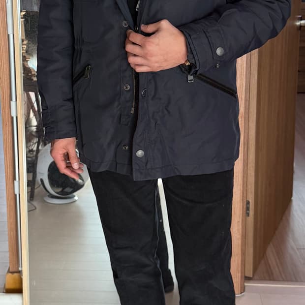 버버리 2 in 1 (필드자켓+오리털패딩), M 100-105 네이비