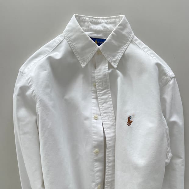 폴로 랄프로렌 QR 신형 화이트 셔츠