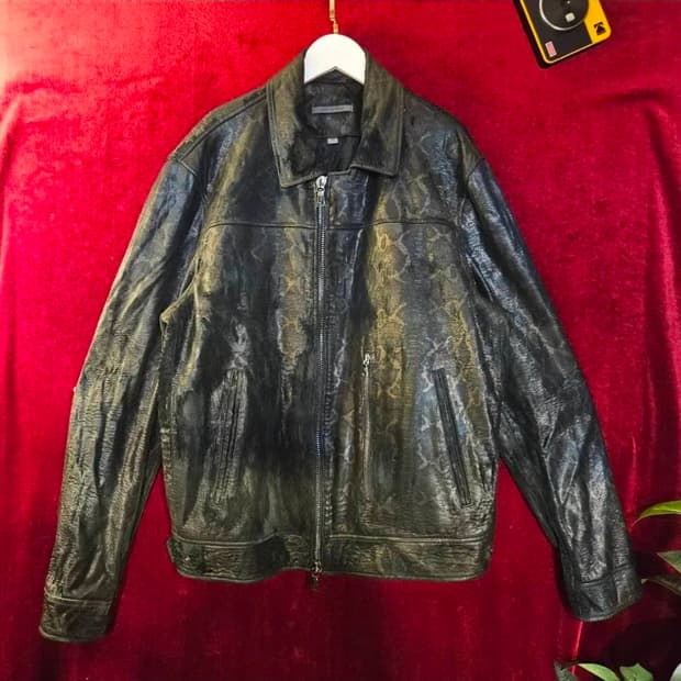 존바바토스 양가죽 프리미엄 라이더자켓 52size