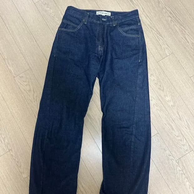 애프터프레이 트위스트 데님 진스 로우 인디고 m
