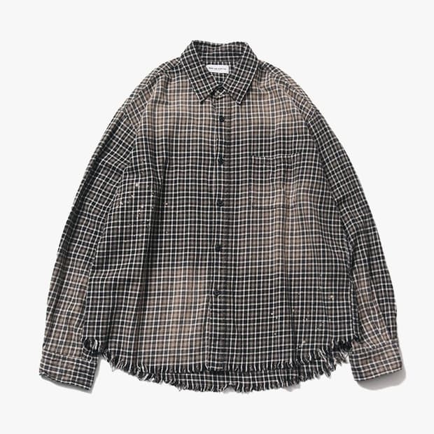 FREAK’S STORE - 24FW BLEACH CHECK SHIRT
