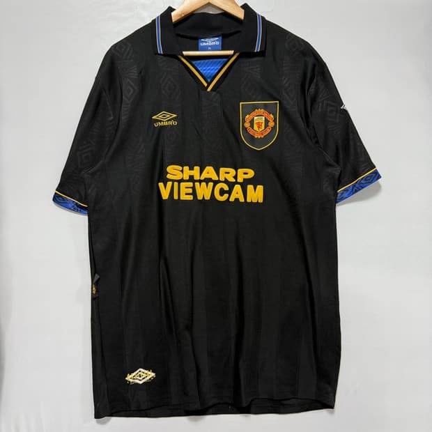 94-95 맨체스터 유니폼 노마킹 반팔티  2XL 엄브로