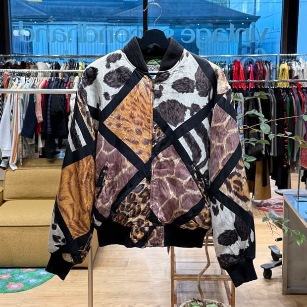 모스키노 패치워크 봄버 자켓 