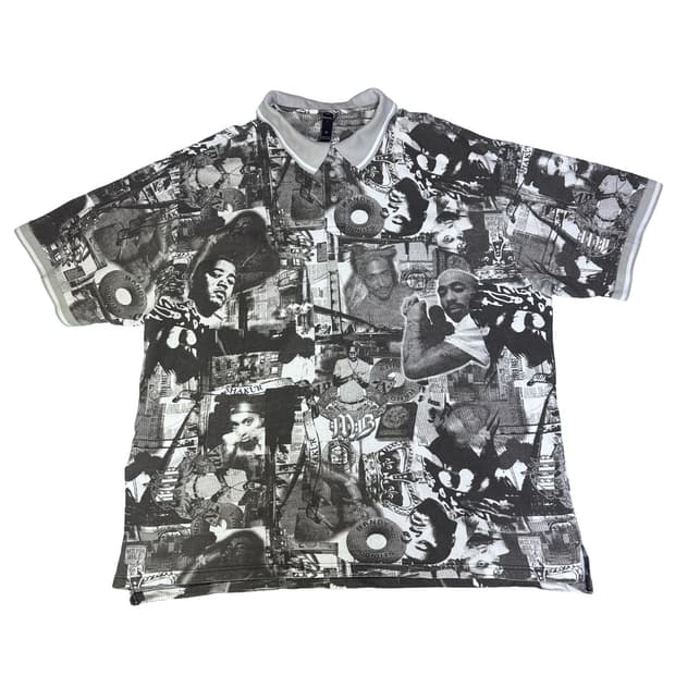 빈티지 투팍 마카벨리 2PAC MAKAVELI AOP 카라 랩티 4XL