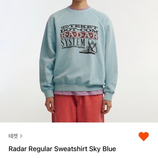 teket 맨투맨 sweatshirt