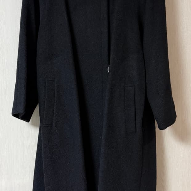 알파카 혼방 빈티지 롱코트