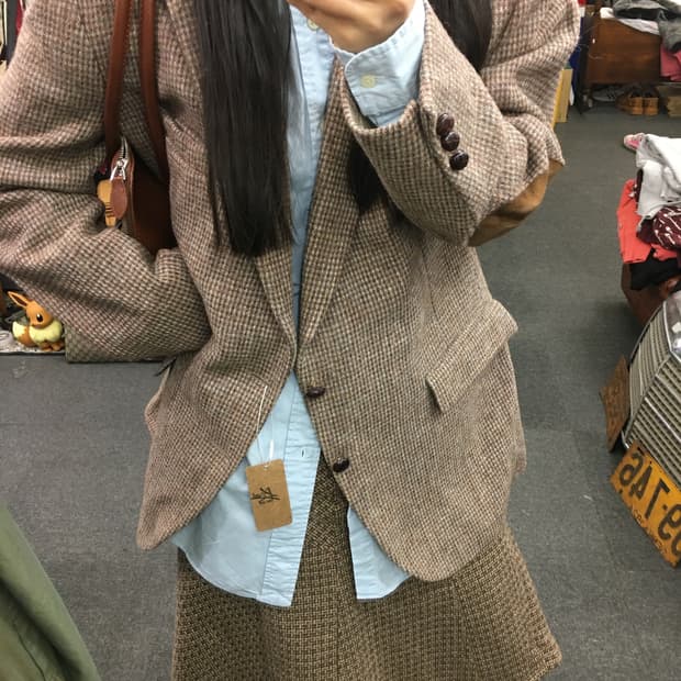 해리스 트위드 자켓