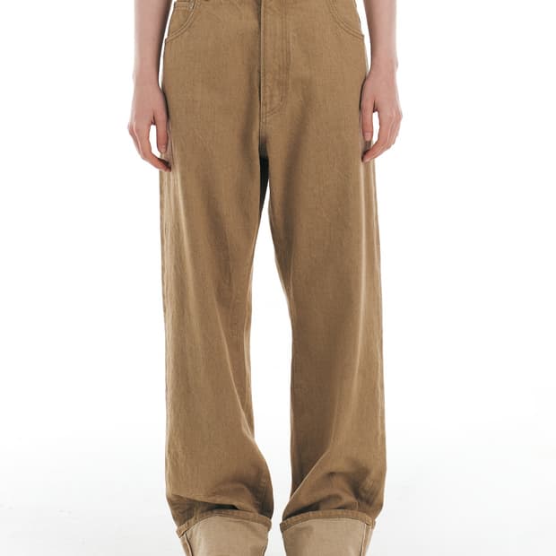 그로브 DANNY SELVEDGE DENIM PANTS 베이지 데님 바지