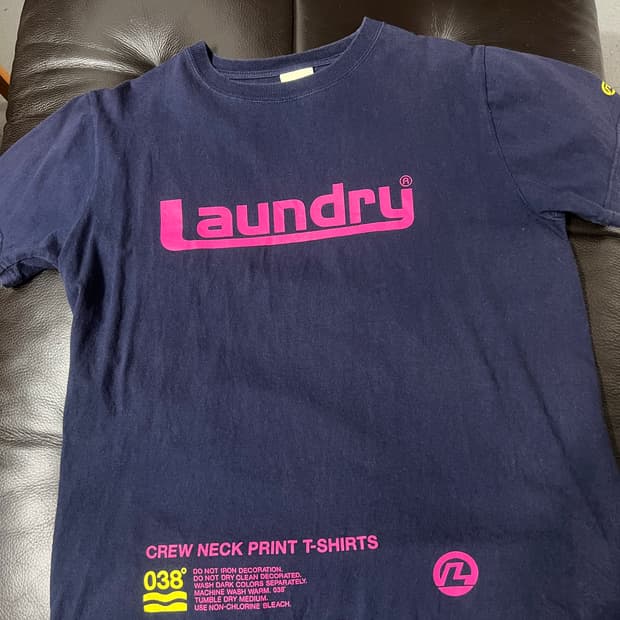 빈티지 반팔 네이비