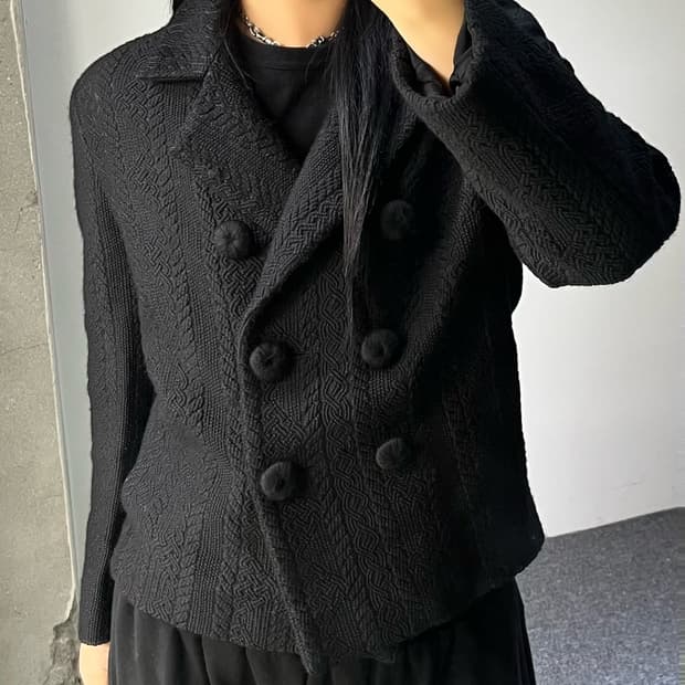 보테가 베네타 08f/w 자카드 울 자켓