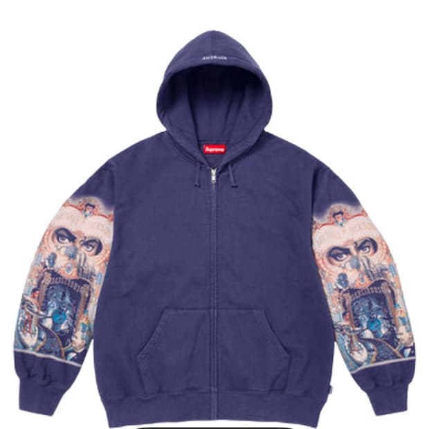 슈프림 마이클잭슨 후드집업 네이비