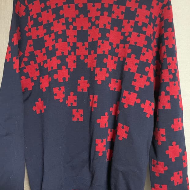 랑방 남성 퍼즐 니트 맨투맨